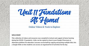 Unit 11 Fundations At Home!