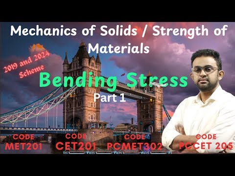 Bending Stress Part 1| KTU Mechanics of Solids | Strength of Materials