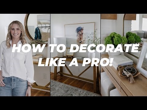 HOW TO DECORATE A CONSOLE TABLE | HOME DECOR STYLING TIPS