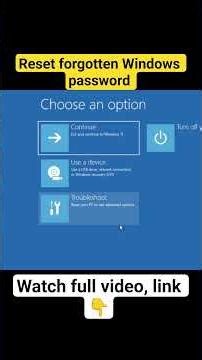 Reset Forgotten Windows Password without any Tools!