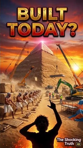 What If the Pyramids Were Built With Modern Technology? 🤯