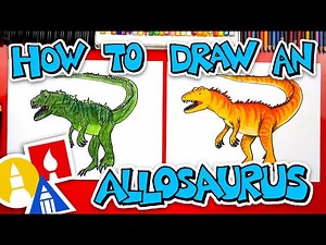 How To Draw An Allosaurus   ARTIST SPOTLIGHT! - Videos For Kids