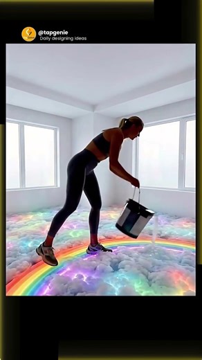 Rainbow Cloud Bedroom Transformation