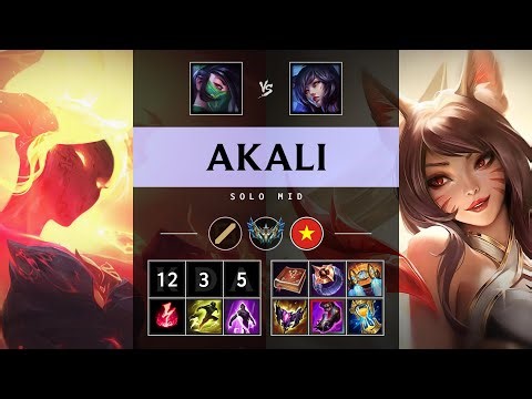 Akali Mid vs Ahri - VN Challenger Patch 25.19