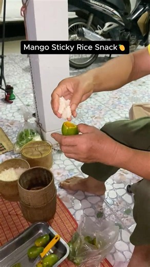 Mango Sticky Rice Snack🥭