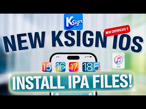 UPDATED METHOD! Install K-Sign on iOS | Install IPA Files on iPhone & iPad (No PC) iOS 15 - iOS 18.5