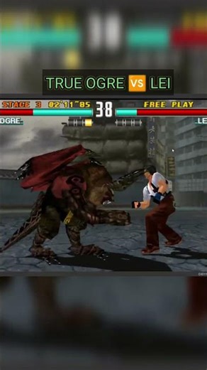 Tekken 3 - True Ogre Vs Lei Wulong #shorts