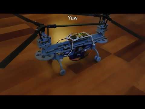 3D printed tandem helicopter.