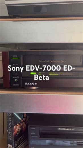 Sony EDV-7000 ED-Beta Betamax VCR . #betamax #80s #video #retro #vcr #music
