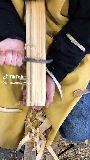 Carving cedar with my waagikomaanan also known as mocotaugan or crooked knife. It’s like a one handed draw knife that was being used by indigenous people before contact . . . #crookedknives #carving #greenwoodworking #craft #woodworking #sloyd #slöjd #bushcraft #woodwork #woodcarving #woodcraft #handtools #handcarved #handmade #handcrafted #indigenoustiktok #woodenware #indigenous #kawarthalakes #kawarthas #indigenousmade #peterborough #toronto #ontario #canada