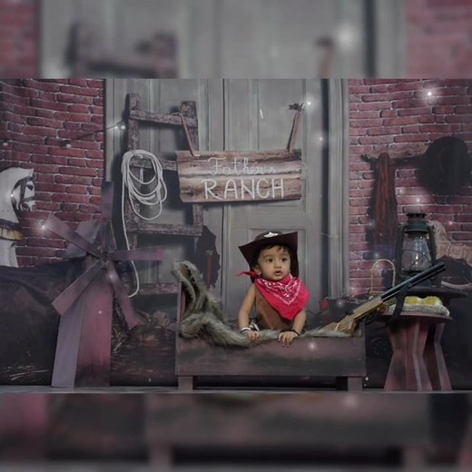 Cutest Little Cowboy Ever 🤠. Western Theme Baby Photoshoot. #shorts #fyp #trending #viral #cute