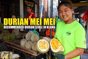 Durian Mei Mei full post (video photos): https://www.facebook.com/mymakantv/posts/236982383532326 Durian season is upon us again. This time, the durians are cheaper than previous seasons and they are affordable again. If you are looking for a reliable durian stall in Klang, look out for 榴莲妹妹档 (Durian Mei Mei). This family owned durian stall offers a variety of durian clones including Musang King, D13, Red Prawn, D101, Kong Hoi, XO, D24 and etc but subject to availability. Since the durian prices