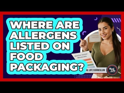Where Are Allergens Listed on Food Packaging?