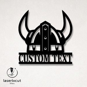 Customizable Viking Warrior Helmet Laser Cut Vector Files - SVG, DXF, Glowforge, Cricut, CNC, Metal Wall Art, Norse Decor Download - Etsy UK