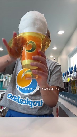 Pouring Snowcones - Tropical Flavors and ASMR