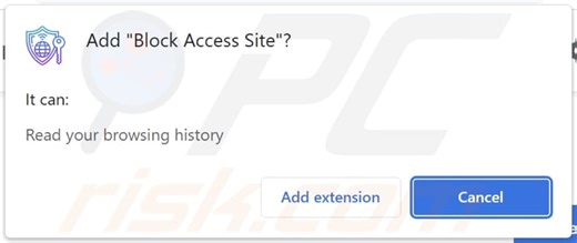 Block Access Site Adware