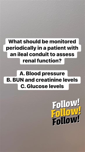 Ace Nursing Challenge! 💡Think you are smarter than a Nurse! Answer this! Answer: B Discussion:Monitoring blood urea nitrogen (BUN) and creatinine levels is important to assess kidney function, especially with the changes to urinary flow and potential impacts on the kidneys. Nclex Rapid Quiz#nurseexam#nclex #nclexstudying#nursingreview #nursingquiz #nursing #nclexprep property of Ace Nclex#fbreels25 #nle #pnle #pnlecoaching #nursinglicensure #nclexexam #nclexreview ©Ace Nclex #fblifestyle | ACE 