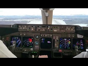 Very bumpy arrival at Anchorage, Alaska - B747-400