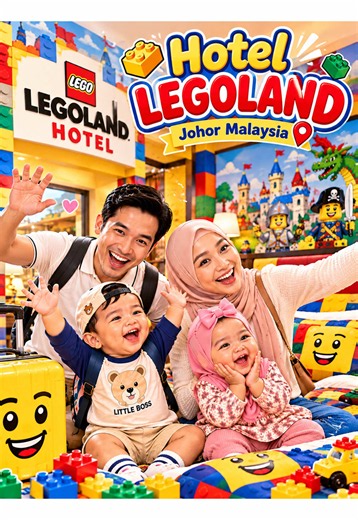 Pengalaman Stay di Hotel LEGOLAND Johor: Bilik Penuh LEGO!