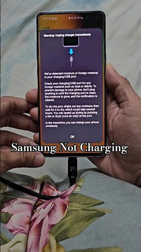 Samsung Charging Hell: Moisture Detected #samsung #moisture