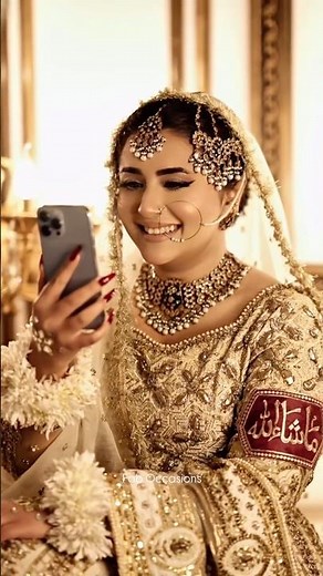 Minahil Malik's Nikkah Look | Muslim Bride | Pakistani Bride | Lehenga | Pakistani Wedding Dress