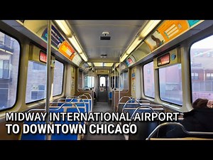CHICAGO Train Ride From Midway International Airport to Downtown Chicago | January 5, 2026 | 4k