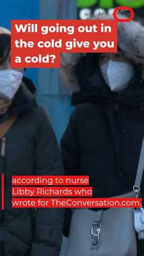 Will going out in the cold give you a cold? Cold weather doesn’t cause colds, but it can help viruses spread 🤧 Stay warm and protect your immune system this winter: wash your hands, eat well, and don’t skip the flu shot. #health #sick #tips #winter #weather | The Conversation US