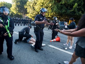 More LA Protests Underway Sunday After Turbulent Night