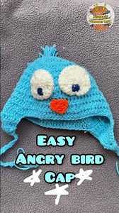🐦Easy angry bird crochet cap #ytshorts #crochet #diy
