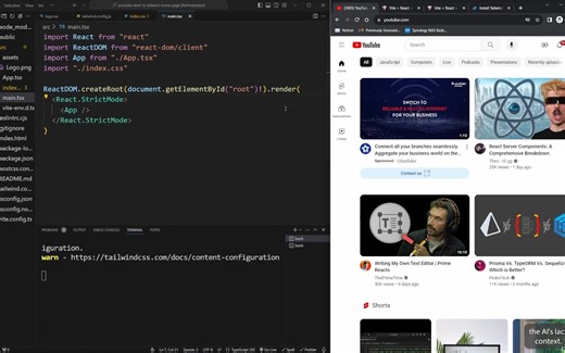 如何使用 Tailwind、React 和 TypeScript 创建 YouTube 主页