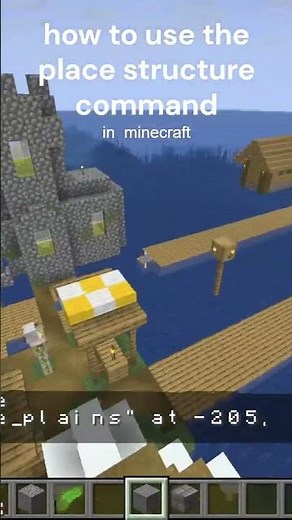 how to use the place structure command in minecraft