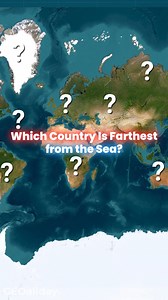 172K views · 2.7K reactions | Which Country Is Farthest from the Ocean?  #country #travel #quiz #DidYouKnow #geography #map #mapping #learning #learn | Geo All Day | Facebook