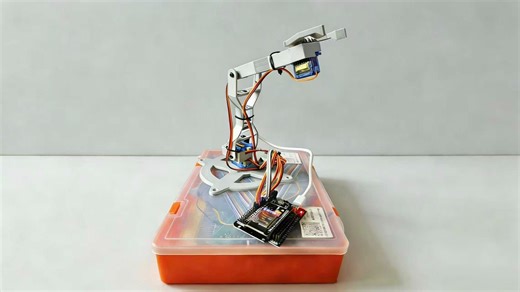 成本不到50元，手搓一台4轴机械臂