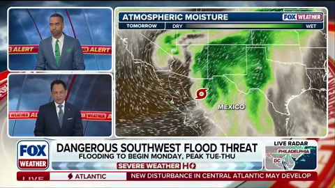 Dangerous flood threat targets the Southwest US amid Hurricane Polo and Tropical Storm Rachel