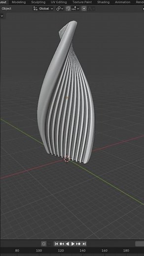 how to model twisted complex shape easily in blender