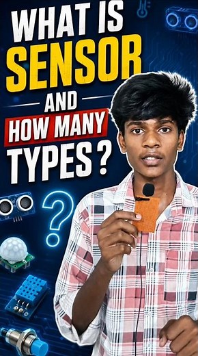 What is a Sensor & How Many Types? 🤔#sensor #electronics #engineering #techvideo #learntech #iot