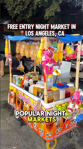 Popular night market in downtown Los Angeles, CA! 🤩🔥