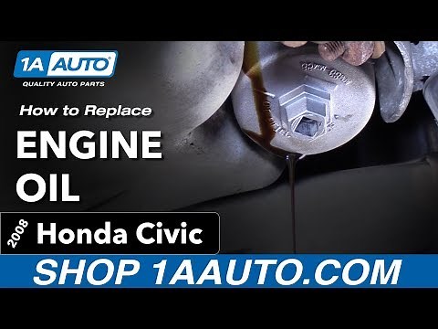 How to Replace Engine Oil 05-11 Honda Civic