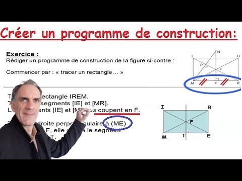 Comment rédiger un programme de construction, un exemple (droites, demi-droites, perpendiculaires).