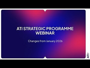 ATI Strategic Programme Webinar
