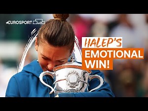 Simona Halep's Winning Moment & Trophy Lift | Roland Garros 2018 | Eurosport Tennis