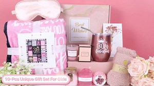 50th Birthday Gifts for Her, 50 Year Old Birthday Gifts for Women, Unique Basket Box for Women Friends Female Mom Wife Daughter Sister Bestie Girlfriend Coworker