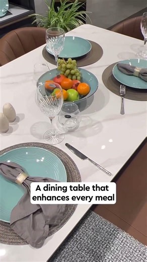 Kosmic Dining table and Muna chair interio by Godrej