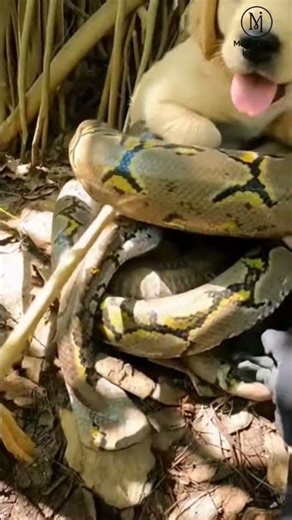 PUPPY vs PYTHON Pond Attack MIRACLE Video 🐶🐍💦