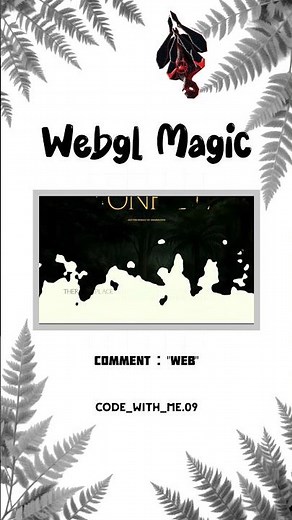 WebGL Magic Animation 🔥 | Create Stunning Effects with HTML CSS JavaScript