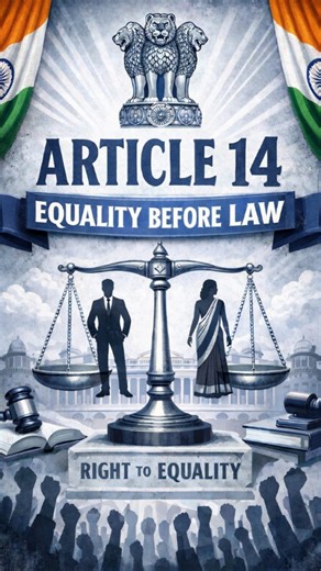 LEXFUL LEGAL on Instagram: "Article 14 ensures equality before law and equal protection of laws. #Article14 #EqualityBeforeLaw #IndianConstitution #FundamentalRights #ConstitutionOfIndia"
