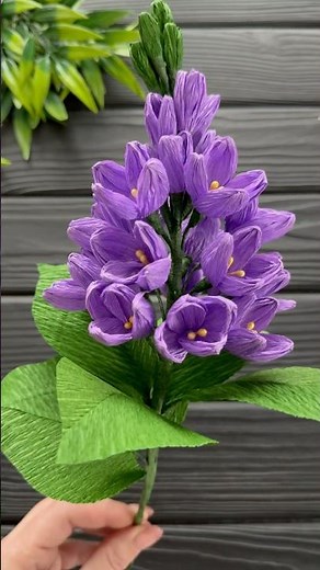 Amazing! Crepe Paper Lilac DIY Decoration Craft