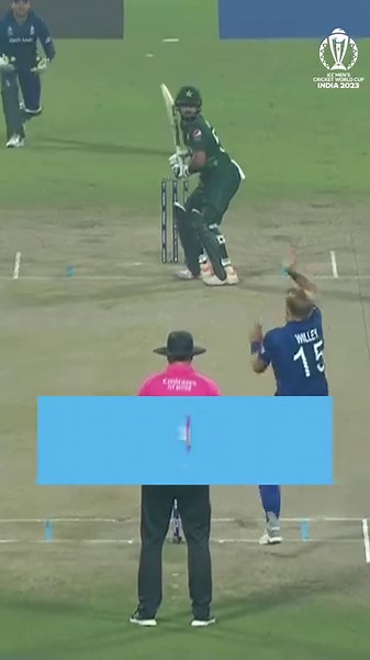 First over wicket in his final game for Willey 👏 #CWC23 #Cricket #CricketReels #ENGvPAK | ICC - International Cricket Council