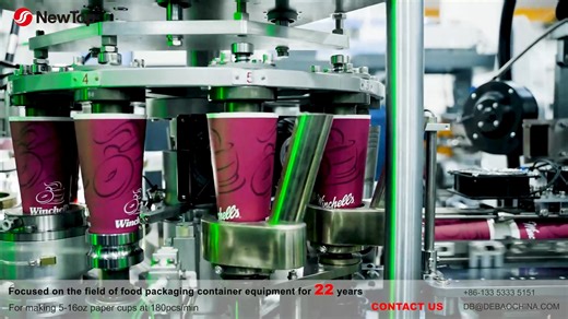 75 reactions | NEWTOP-168S High Speed Intelligent Paper Cup Machine is an efficient, intelligent, and environmentally friendly paper cup-forming machine. This machine is good for making 5-16oz paper cups, and the production speed can reach up to 180pcs/min. Zhejiang New Debao Machinery Co., Ltd Email： db@debaochina.com Website： en.debaochina.com Main products: high-speed paper cup machine | Zhejiang New Debao Machinery Co., Ltd | Facebook
