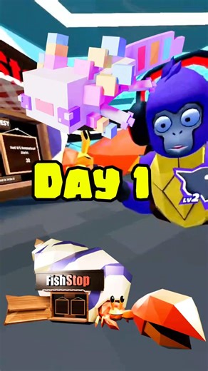 Day, one of trying to get rainbow pixel axolotl #gorillatag #sharkgo #ugvr #subscribe @SharkGoVR ￼